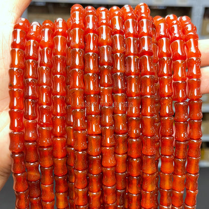 8 * 12Mm agate bamboo beads loose beads