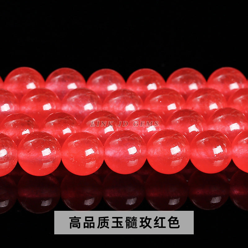 Color jade beads DIY jewelry accessories wholesale