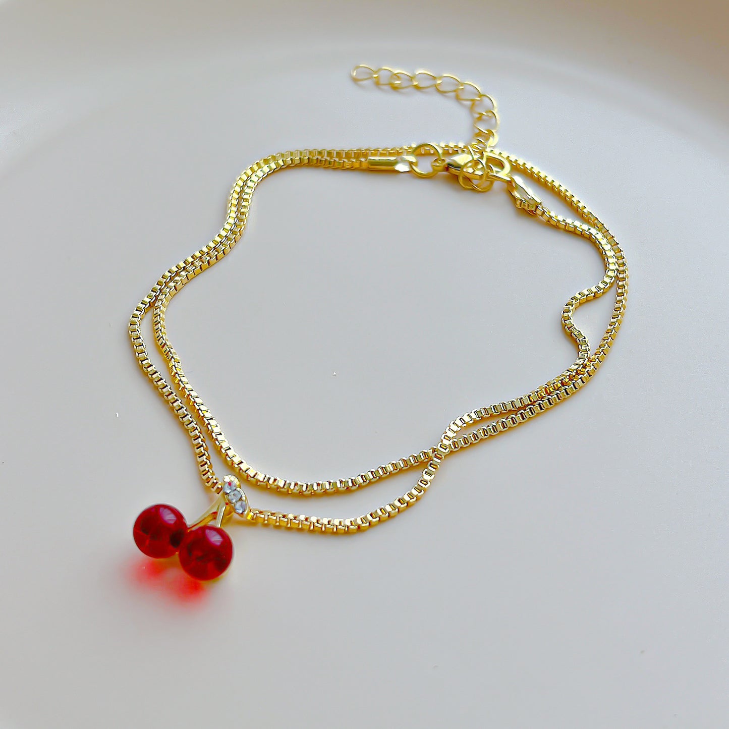 Red Cherry Pendant Necklace