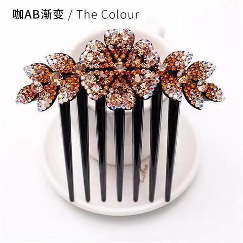 Violet non-slip rhinestone hair accessories