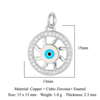 Star of David Copper Zirconia Pendant