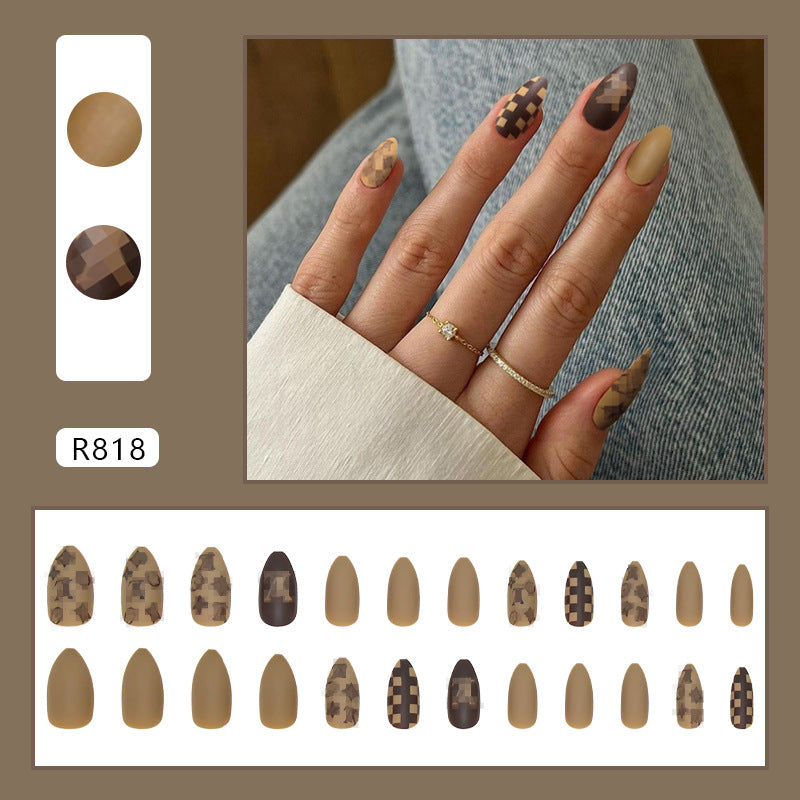 Fall Sweet Cute Wearable Fake Nails