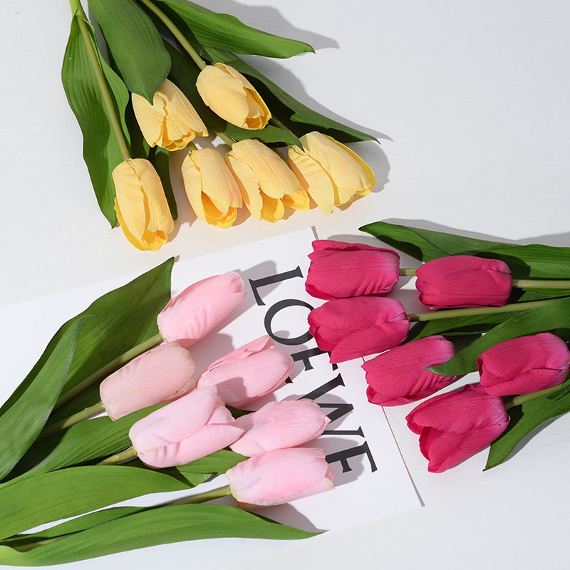 High-end hand-feel moisturizing tulip artificial flower