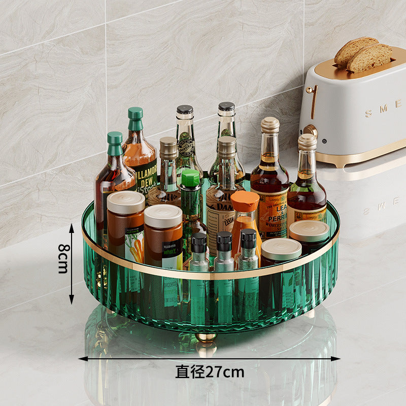 Transparent Rotating Spice Rack