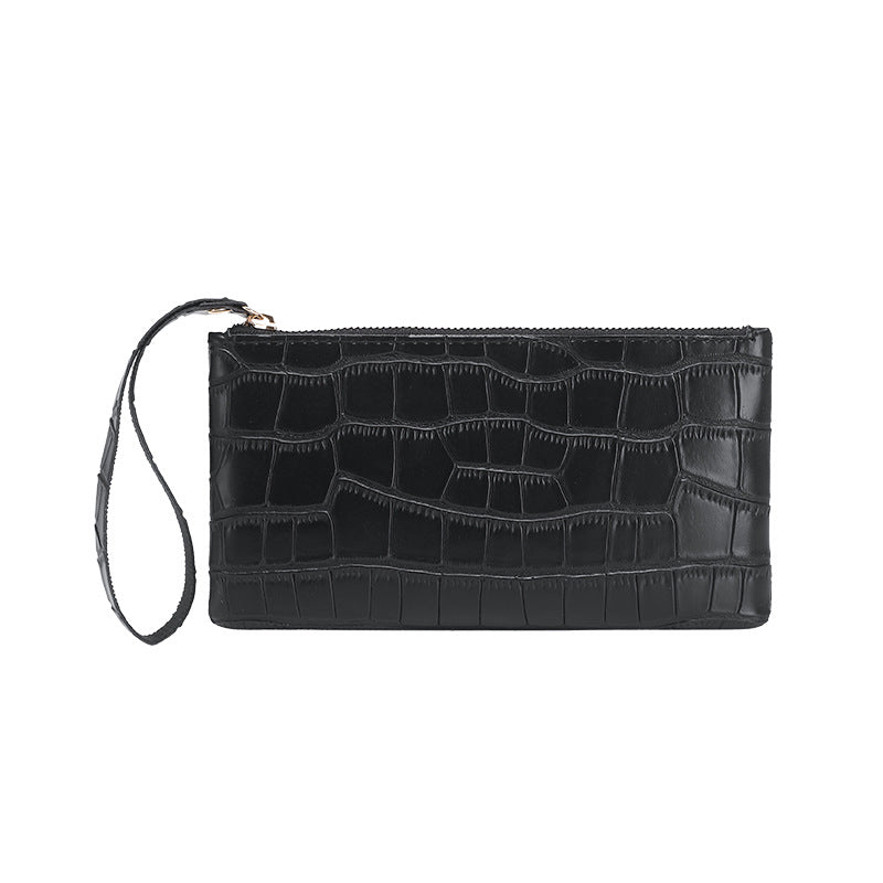 Stone pattern clutch wallet