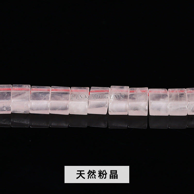 5Mm natural crystal agate rectangular loose beads