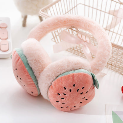 Adjustable Fruit Ear Muffs, Autumn/Winter Warm Ear Protectors