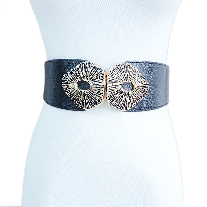 Textured Button Waist Seal