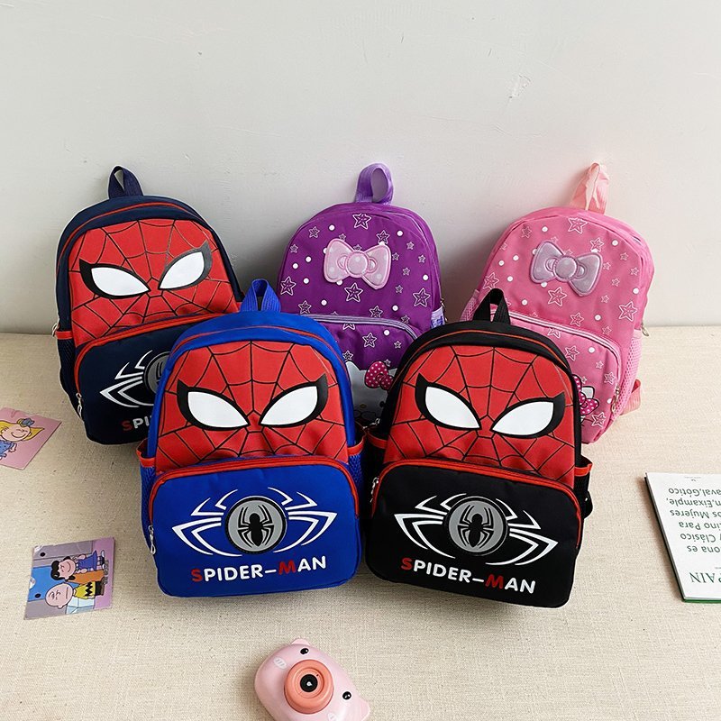 Cartoon Spiderman breathable backpack