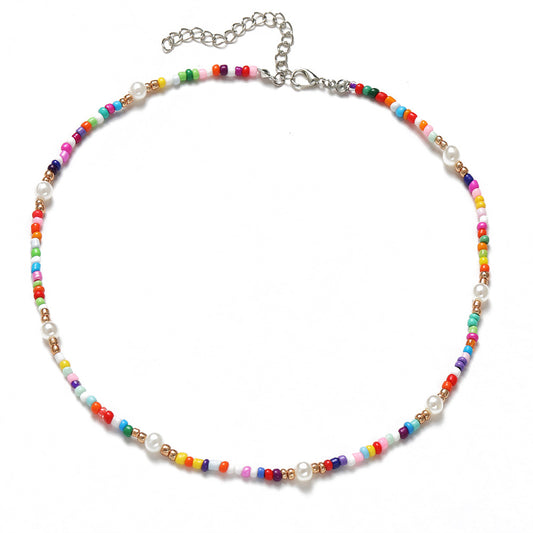 Colorful Bohemian ethnic style necklace