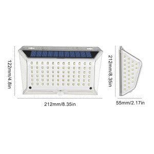 Solar Three-Sided Motion Sensor Wall Light