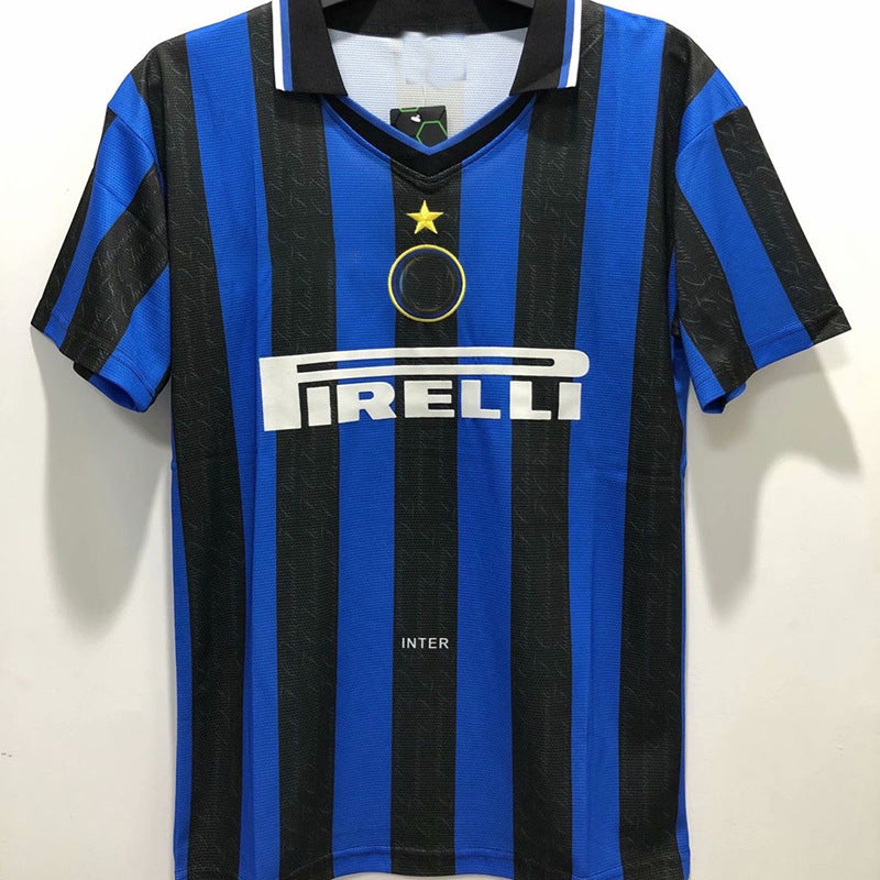 97-98 Inter Retro 10 Ronaldo Zamorano Djorkaeff Local/Tercera camiseta 