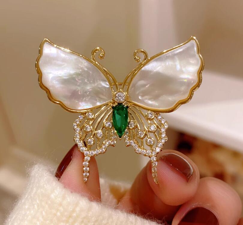 Retro butterfly brooch