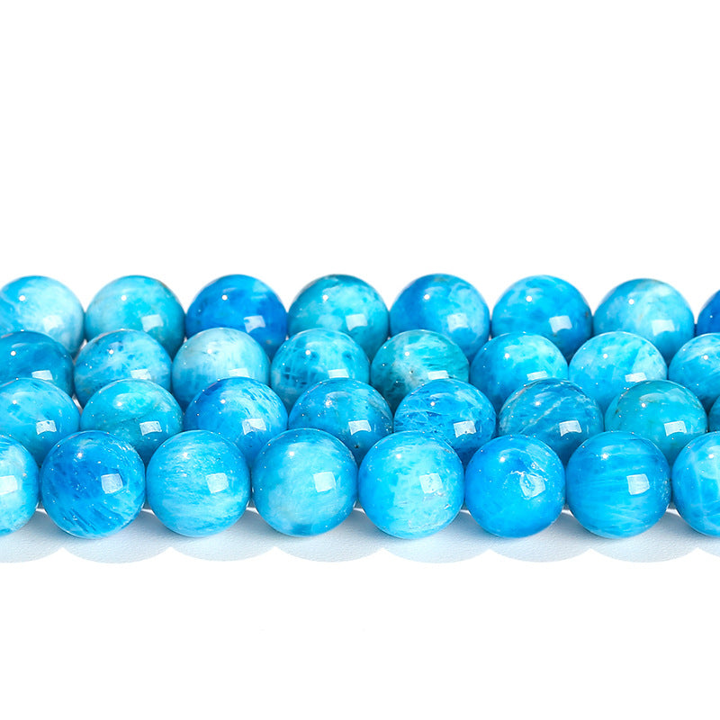 5A Natural Lalimar Apatite Round Beads Loose Beads