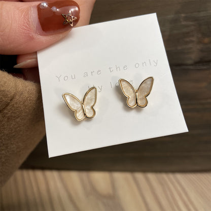 Diamond Butterfly Earrings