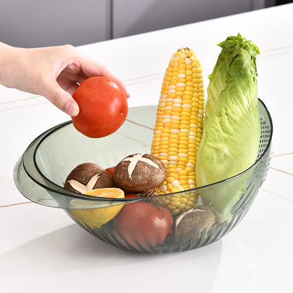 Rice washing colander