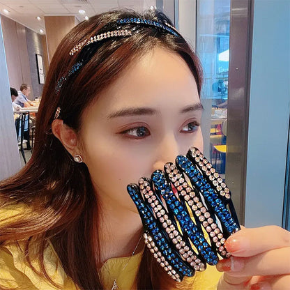 Rhinestone telescopic headband