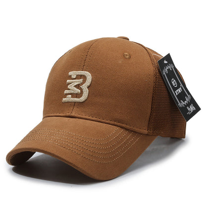 Structured Letter Mesh Sun Protection Baseball Cap