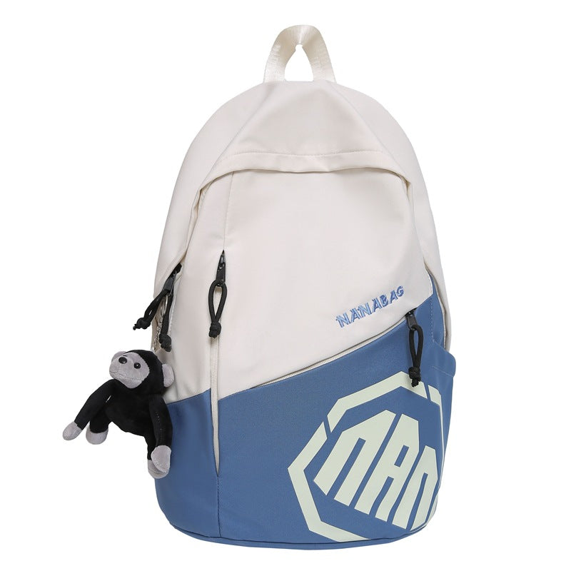 College student backpack men and women schoolbag