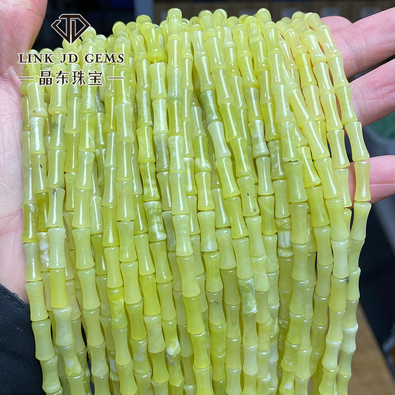 5 * 12Mm Lemon Topaz Bamboo Beads Loose Beads