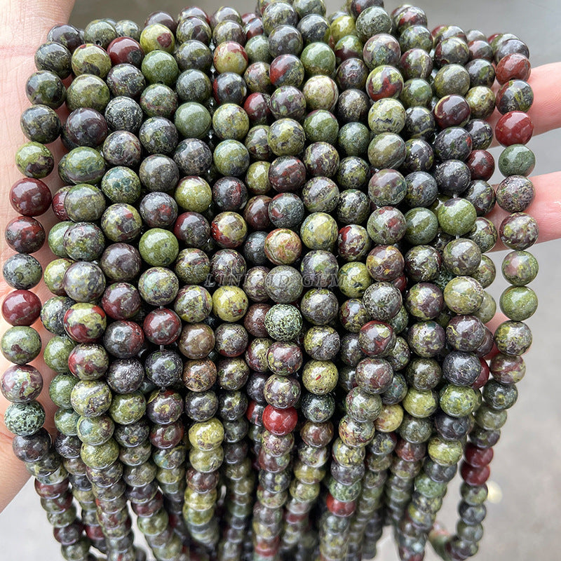 DragonBloodstone Natural DragonBloodstone Round Beads Loose Beads