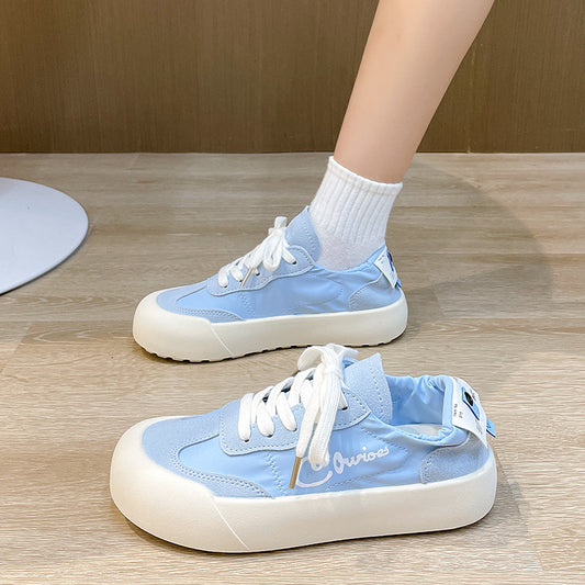 Summer ice silk canvas breathable casual shoes