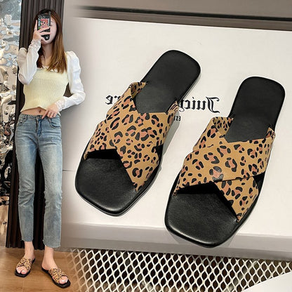 Internet celebrity flat casual slippers