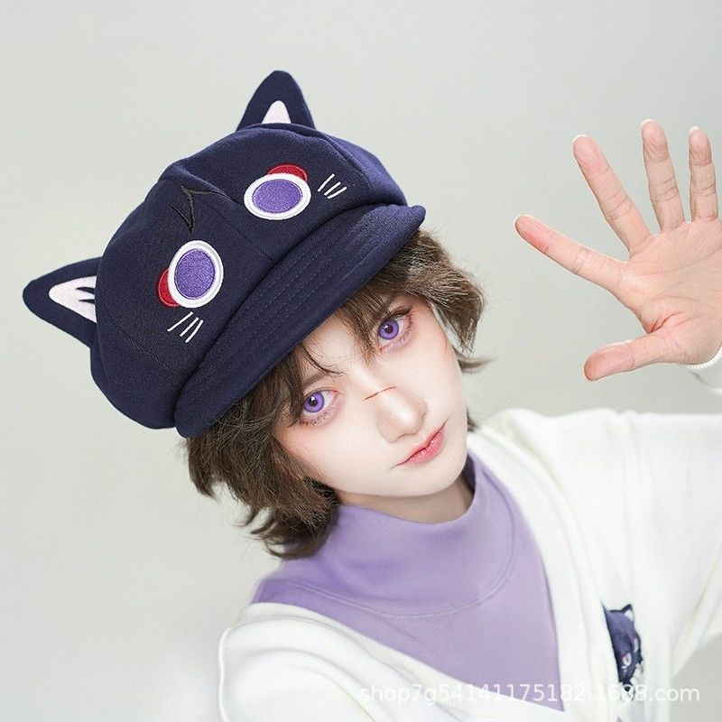 Wanderer Fantasy Cat Octagonal Beret