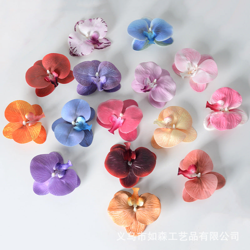 Simulation 3D lamination butterfly orchid flower head