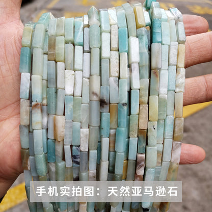 4 * 13Mm crystal agate square loose beads