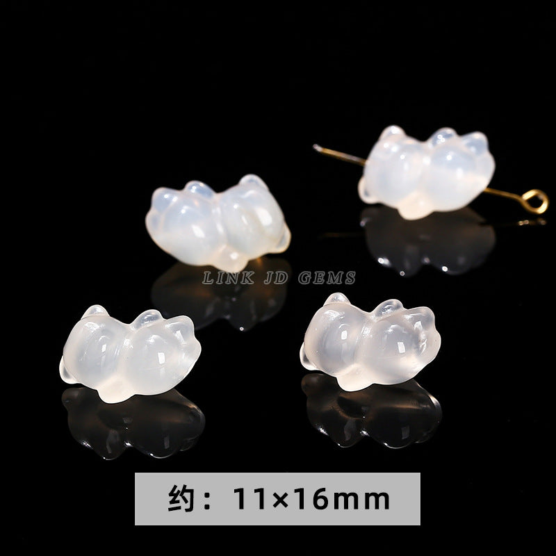 Agate carving accessories Pixiu nine-tailed fox Ruyi