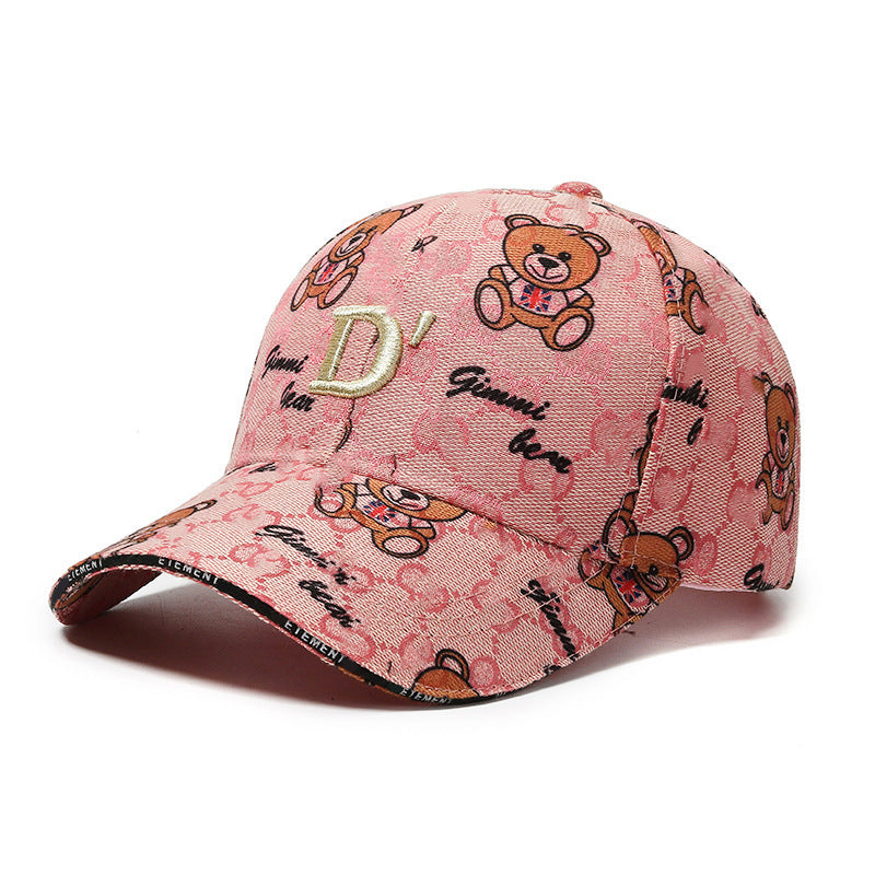 Cartoon Bear Sun Protection Duckbill Cap