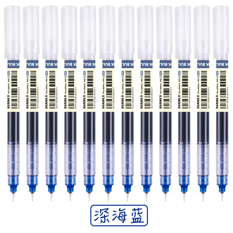 Color neutral straight liquid ballpoint pen