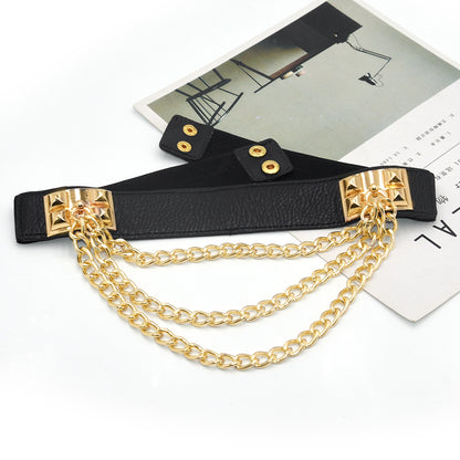 Wide waist seal metal waist chain