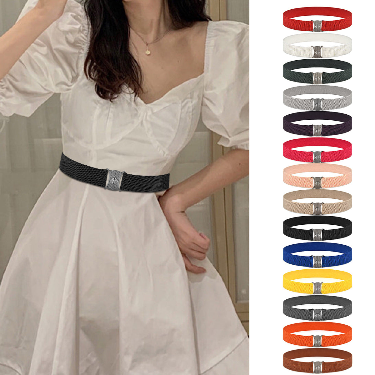 Wide Waist Seal Elastic Elastic Versatile Sweater Belt