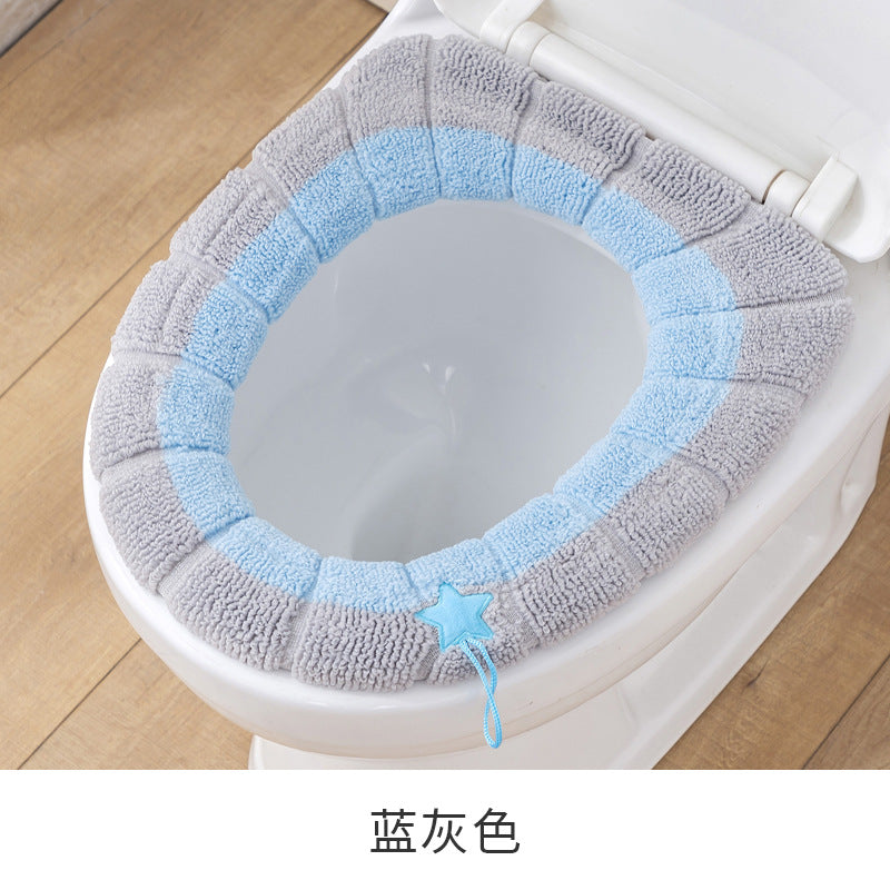 Winter Thick Plush Toilet Seat Cover, Universal for All Seasons