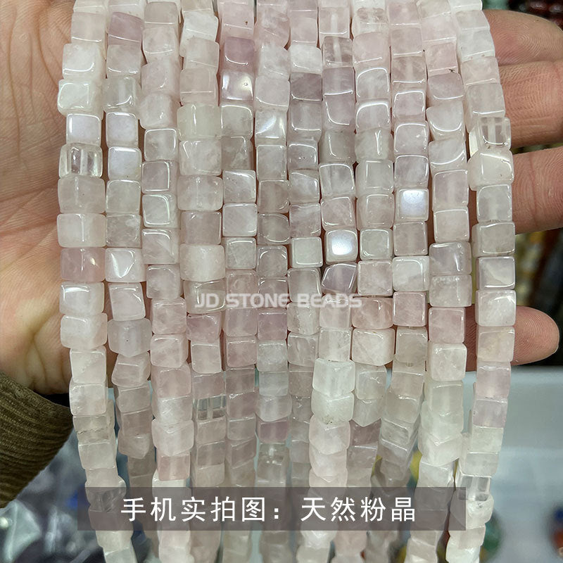 6Mm square loose bead crystal jade