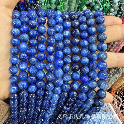 Natural stone A grade kyanite round beads loose beads