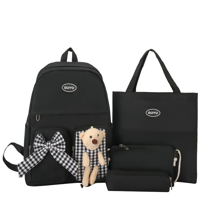 Cute Bear Girls Backpack