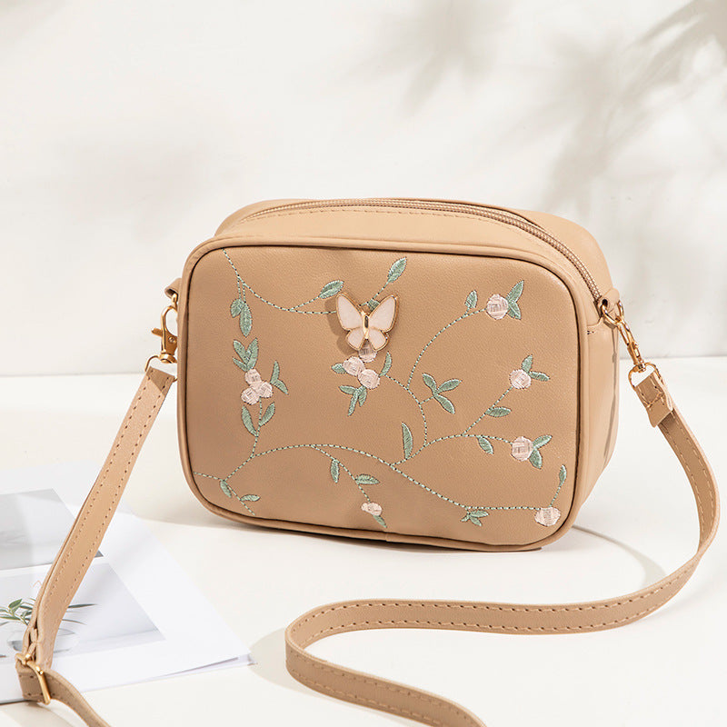 Women's bag embroidered butterfly bag