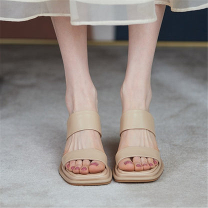 Platform muffin sandals