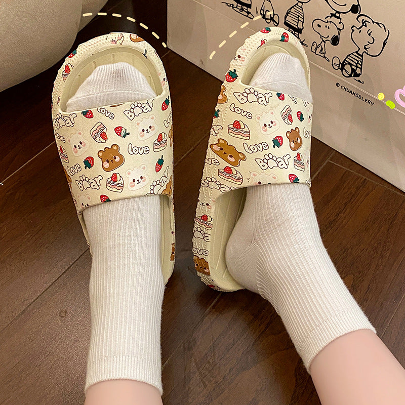 Fashion printed slippers