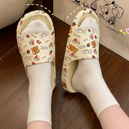 Fashion printed slippers