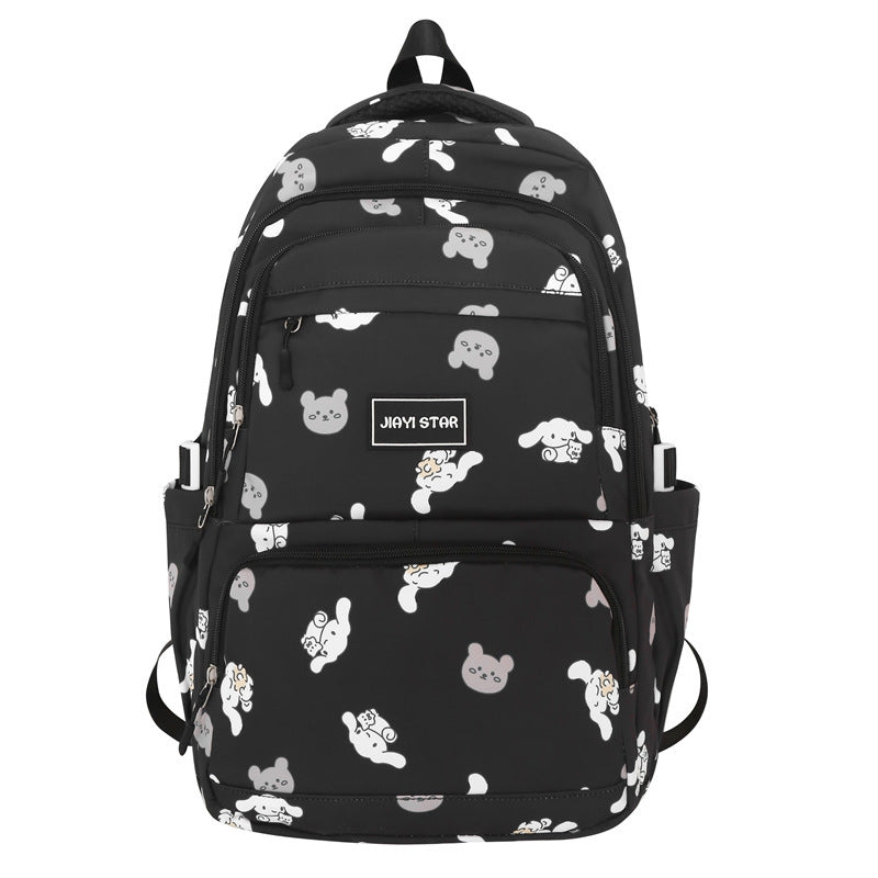 Casual backpack multi-layer schoolbag