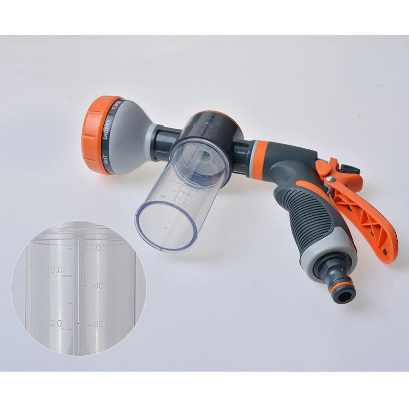 8 function laced foam water gun