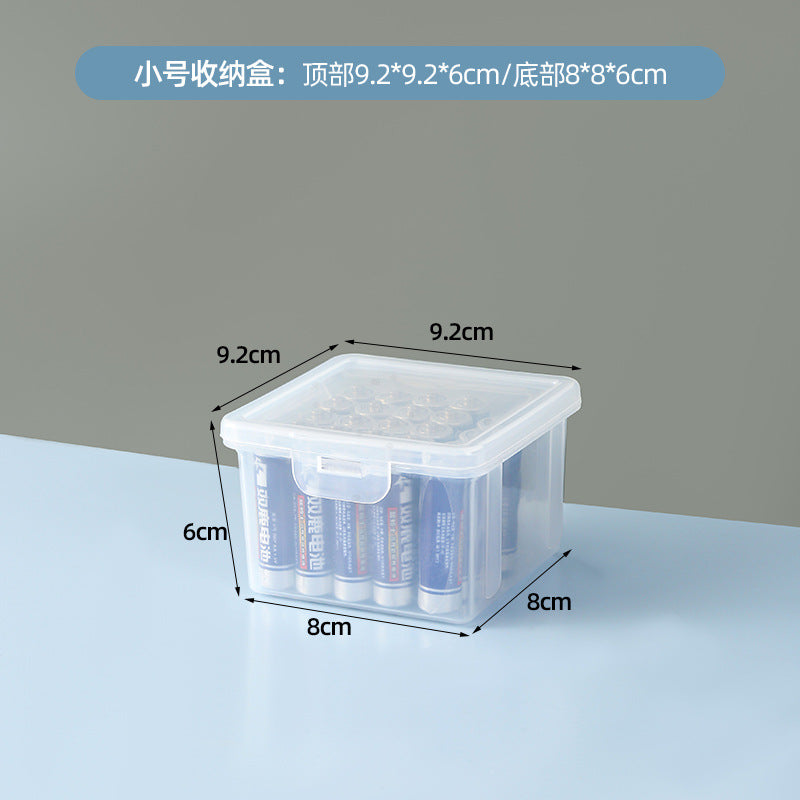 Portable Data Cable Storage Box Transparent Organizer