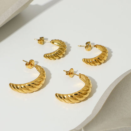 INS new croissant earrings