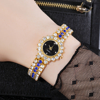 Starry Sky Diamond-Embedded Womens Watch Small Dial