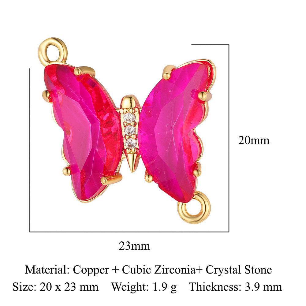 Ballerina Butterfly Tree of Life Copper Zircon Accessories