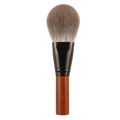 Red Sandalwood Flat Heart Powder Brush